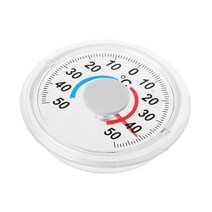 비닐하우스 커버 정원 야외 식물 성장 집 커버자체 접착 원형 고정밀 온도계 창문 실내 벽 가정용