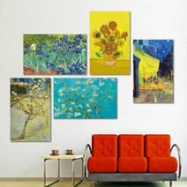 고흐 명화 캔버스 아트 액자 73종류, 색상:8. 라크로의 추수