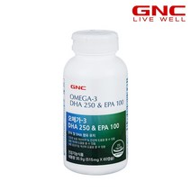 [GNC] 오메가3 DHA 250 & EPA 100 (60캡슐) 1개월분