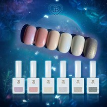 진비 미드나잇코코 6종세트 진주펄 야광젤 네일젤세트, 세트, 1