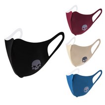 [AVAVE] 어베이브 스컬로고 3D입체 컬러마스크, 카키_성인M, 단품