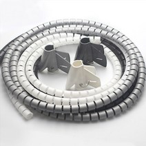 케이블 정리커버 세트, 화이트, 1개, 22mm 화이트(2m)