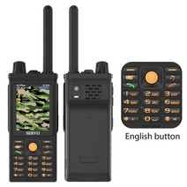 핸드폰 싸게 사는 법 서보 f3 plus 3 sim 카드 워키 토키 휴대 전화 uhf 400 470mhz 전원 은행 스피드 다이얼 자동 녹음 전화 매직 보이스 핸드폰, 4GB tf 카드 추가, 영어 버튼