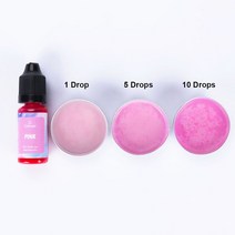 비누만들기 비누키트재미를 위한 10ML 수지 안료 양초 비누 DIY UV 에폭시 금형 쥬얼리 제작 용품 공예품, 06 Pink