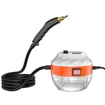 고압 스팀청소기 분사기 욕실 주방 고온 살균 소독기, 흰색 3800W 6단 가정용 스팀청소기