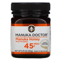 MANUKA DOCTOR 마누카 꿀 잡화꿀 MGO 45+ 250G(8.75OZ), 단색, 한 사이즈
