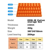 1pc er11 er16 er20 er25 er32 콜렛 보관 상자 er 스프링 척 플라스틱 보관 상자 사다리 유형 cnc 머시닝 센터, 협력사, er16-er32