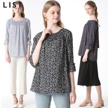 리스트 [리스트(LIST)] 백 리본 플로럴 오프숄더 블라우스 (택가격:108000원)