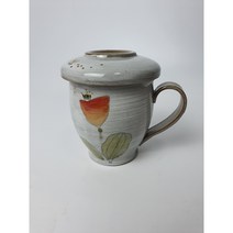 도자기 1인 녹차잔 티 걸름망 머그 다기세트, 1.튤립