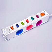 아이정 옆으로 멀티코드 USB 2포트 멀티탭, 6구 3m, 화이트