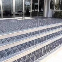 미끄럼방지 출입문매트 가게 현관 발받침 빗물 로비 발판 대문 실외, 10 75x120cm 레드 블록 블루