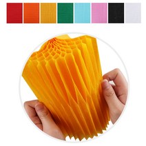 허니컴페이퍼 허니컴지 벌집종이 25cm x 30cm, 빨강