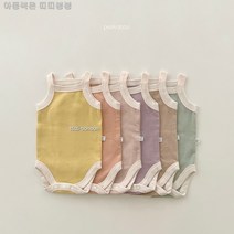 피카부 무지무지 수트(단품) 6컬러 유아 베이비 남아 여아 아기옷 바디수트 실내복 잠옷