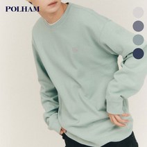 [폴햄] PHB3TR3040 남성 여성 공용 4컬러 봄 가을 코튼 피케 솔리드 기본 맨투맨 긴팔 티셔츠