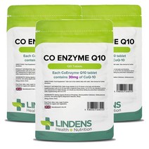 영국 린든 Lindens Coenzyme Q10 코엔자임 큐텐 30mg 120정, 3팩