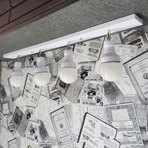 트럼펫 4등 직부등 화이트 주방등 주방조명, 단품