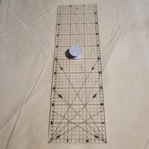 DIY 퀼트 500mm x150mm 모눈 시접자, 1개