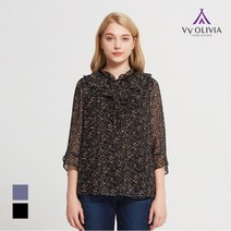 올리비아로렌 플라워 레이스 블라우스 VVCNLVF7111