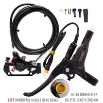 브레이크 림 패드 카본 로터 goodtaste gt07n e-bike mtb electric scooter split long 2100 오일 파이프 조절 가격 오른쪽 자전거, 왼손 후면