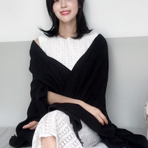 FLOKI 캐시미어 망토숄 가을 숄가디건 니트숄 어깨숄