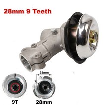 예초기 잔디깍기 제초기 6치아 브러쉬 커터 블레이드 트리머 헤드 26mm/28mm 기어 박스 및 금속 정원 잔디, [05] 28mm 9T Gearhead