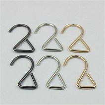 가죽공예 DIY 스트랩 체인 버클 금속 악세사리 4 개 S 자형 후크 다기능 행거 가방 벨트 룸 걸이 가정용 수신 하드웨어 액세서리, inner diameter 20mm+Light gold