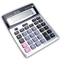 태양열 전자계산기 DM-1200V, 혼합색상, 5개