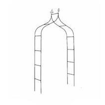 식물 고정용 파이프 아치형 과수원 정원꾸미기 철재, 블랙 240cmx140cmx38cm
