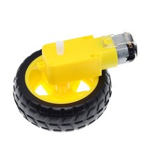 자전거부품DC 모터 휠 TT 3-6v 샤프트 기어 지원 Arduino 로봇에 대한 전기 타이어 부품 지능형 자동차 모