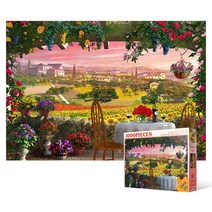1000피스 직소퍼즐 / 투스카니의 꽃이 핀 풍경, 단품