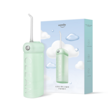 usmile CY1 물치실 휴대용 맥동수압 방수가능 타이머기능 있음 전기코드/USB 180ml 초록 분홍색, Green