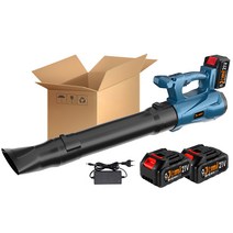 Jemi 잔디밭 눈 애완동물용 전기식 핸드헬드 클리너 장착 무선 Li-ion 배터리 리프 블로워 21V, 2X 배터리