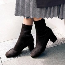 [도매신] 삭스 앵클부츠 사각코 스웨이드 부츠 CH820