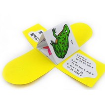 봄꽃 개구리 학습 수업 재료 입체 아트북 책만들기 5인 미니북 만들기놀이 diy 교과활동, 하늘 꽃