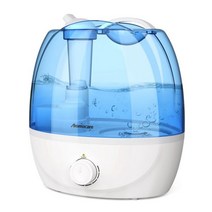 코쿤가습기 다이소 가습기 웰포트가습기 조지루시 Aromacare 쿨 미스트 2.6L 침실 및 대형 룸 용 조용한 초음파 가습기-조절 가능-360 ° 회전-BPA, 01. 하얀색_01. 중국 | 04. 영국