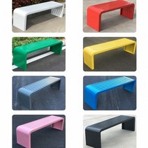야외 벤치의자 철제 정원의자 공원 1000 1200 1500 1800 2000 색상주문제작, 1500x400x450 색상주문제작