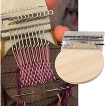 미니직조기 위빙 직조틀 양말목 베틀 수편기 위빙틀 14/28 핀 Speedweve DIY 의류 봉제 작은 Loom 멘더 Dar, 02 12 Pin