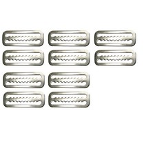 스쿠버 다이빙 웨이트 벨트 슬라이드 키퍼 링 웨빙 하네스 리테이너 스토퍼 프리다이빙 액세서리 10 개, 1.silver