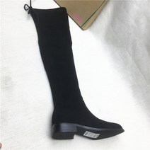 여성니트부츠 여성 겨울 워커 기모앵클 통굽 가죽 부츠 025
