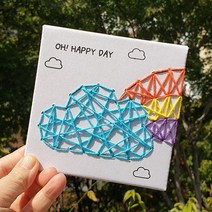 바보사랑 스트링아트 무지개.아트롤링