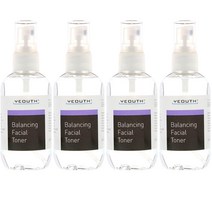 YEOUTH 밸런싱 페이셜 토너, 4개, 100ml