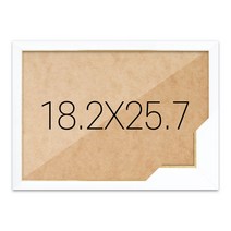 퍼즐액자 18.2x25.7 고급형 슬림 엣지화이트, 단품
