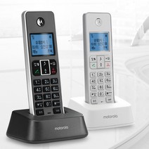 KT SK 모토로라 IT51XA 무선전화기 발신자표시 소리큰 스피커폰 무무선전화기, 화이트
