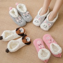 겨울 양털 수면덧신 보온 양말 방한 덧신