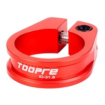 시트 파이프 클램프 알루미늄 합금 퀵 릴리스 사이클링 액세서리 31.8mm 34.9mm 산악 자전거 좌석 포스트 클램프, 31.8mm 빨간색
