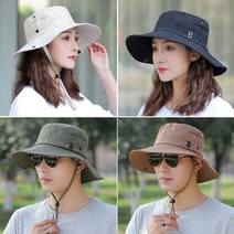 [랄라닷] 여성 남자 여름모자 등산모자 사파리 자외선차단 햇빛가리개 모자, 그레이