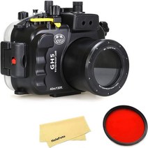 카메라 방수 하우징SeaFrogs 40M/130피트 수중 카메라 하우징 케이스 파나소닉 루믹스 GH5/GH5 S/ II용, 한개옵션0