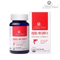 네츄럴메이드 로얄레드케이 오메가3 1 205mg*60캡슐 EPA DHA 혈행건강 크릴오일 슈퍼비타민E 항산화 캐나다직수입, 1205mg, 120캡슐