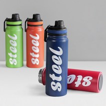 데이즈룸 아웃도어 스틸 보온보냉병 텀블러, 오렌지, 1개