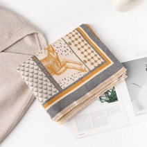 Zhiwu ~ 틈새 디자인 모조 캐시미어 스카프 여성용 올 매치 겨울 두꺼운 따뜻한 하이 엔드 이중 용도 목도리138167